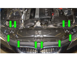 BMW 5 SERI- E60- 04/10; ÖN PANEL ÜST PARÇA (ÜST KISIM) SAC (TW)