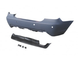 BMW 5 SERI- E60- 04/07; ARKA TAMPON (KARLIKLI/ASTARLI/ÇEKİ DEMİR KAPAKLI/SENSÖR DELİKLİ 24MM)M-TECH