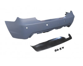 BMW 5 SERI- E60- 04/07; ARKA TAMPON (KARLIKLI/ASTARLI/ÇEKİ DEMİR KAPAKLI/SENSÖR DELİKLİ 24MM)M-TECH