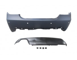 BMW 5 SERI- E60- 07/10; ARKA TAMPON (KARLIKLI/ASTARLI/ÇEK. KAPAKLI/SENSÖR DELİKLİ 18MM) (M-TECH/LCI)