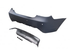 BMW 5 SERI- E60- 07/10; ARKA TAMPON (KARLIKLI/ASTARLI/ÇEK. KAPAKLI/SENSÖR DELİKLİ 18MM) (M-TECH/LCI)