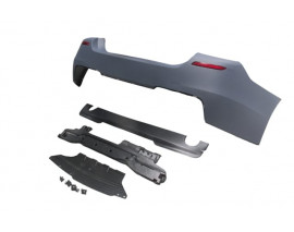 BMW 5 SERI- F10- 10/16; ARKA TAMPON ASTARLI(SEN.YUVALI/REFLKTRLÜ/KARLIKLI) (ÇİFT EGZ.D.Lİ)M-TECH-LCI