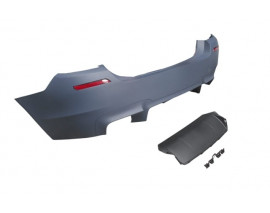 BMW 5 SERI- F10- 10/16; ARKA TAMPON KOMPLE ASTARLI (ÇİFT EGZ.DELİKLİ/KARLIKLI/REFLEKTÖRLÜ) M5 LCI