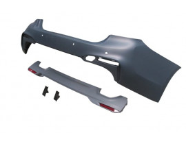 BMW 5 SERI- G30- 17/20; ARKA TAMPON ASTARLI (ÇEKÇ KAPAKLI/KARLIKLI/BRAKETLİ/SENSÖR DELİKLİ) (M-TECH)