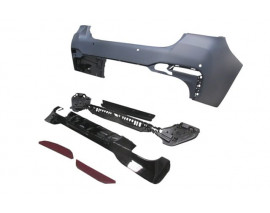 BMW 5 SERI- G30- 20/22; ARKA TAMPON ASTARLI(KARLIKLI-REFLEKTÖRLÜ-BRAKETLİ-ÇEKİ KAPAKLI-SENSÖRLÜ)(M5)