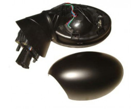 MINI COOPER- 02/07; KAPI AYNASI SOL ELEKTRİKLİ KATLAMASIZ 5PİNLİ SİYAH (POLYWAY)