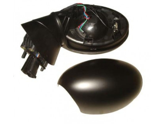 MINI COOPER- 02/07; KAPI AYNASI SOL ELEKTRİKLİ KATLAMASIZ 5PİNLİ SİYAH (POLYWAY)