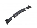 BMW 4 SERI- F32- 13/17; KARLIK (ARKA TAMPON ALTI) SIYAH (ÇİFT EGZOS DELİKLİ) (M-PERFORMANCE/LCI)