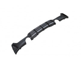 BMW 4 SERI- F32- 13/17; KARLIK (ARKA TAMPON ALTI) SIYAH (ÇİFT EGZOS DELİKLİ) (M-PERFORMANCE/LCI)