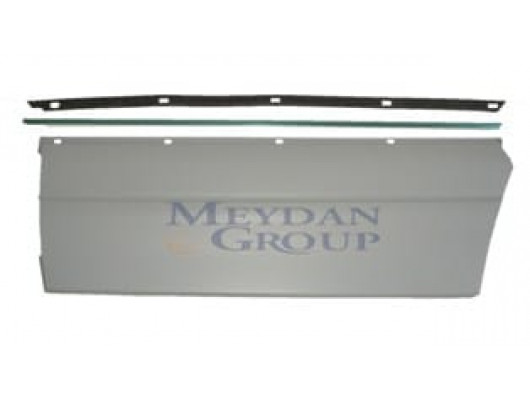 MERCEDES S SL CLASS- W140- 95/98; ARKA KAPI BANDI SOL GRİ UZUN TİP (NİKELAJI İLE BİRLİKTE)