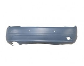 MERCEDES C CLASS- W204- 07/11; ARKA TAMPON GRİ (ASTARLI/SENSÖR/ÇEKİ DEMİRİ KAPAĞI DELİKLİ TW)