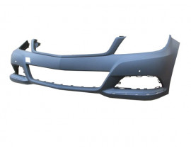 MERCEDES C CLASS- W204- 11/13; ÖN TAMPON GRİ (ASTARLI BANT/FAR YIKAMA DELİKSİZ/SENSÖR DELİKLİ TW)