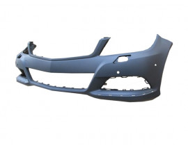 MERCEDES C CLASS- W204- 11/13; ÖN TAMPON SİYAH (SİS/SENSÖR/FAR YIKAMA DELİKLİ TW)