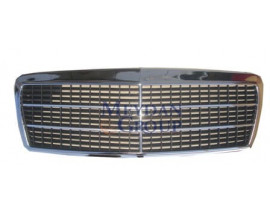 MERCEDES E CLASS- W210- 96/99; ÖN PANJUR KOMPLE NİKELAJLI (PETEKLERİ SİYAH)(5ÇITALI)(CLASSIC)(TW)