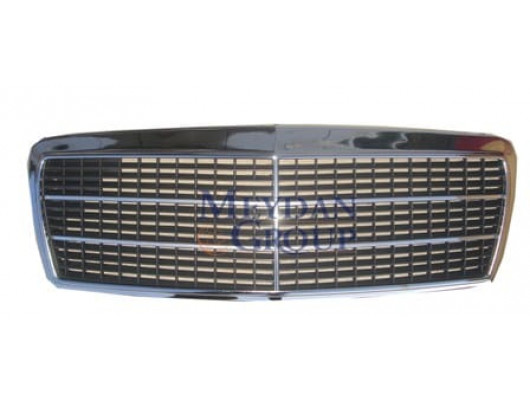 MERCEDES E CLASS- W210- 96/99; ÖN PANJUR KOMPLE NİKELAJLI (PETEKLERİ SİYAH)(5ÇITALI)(CLASSIC)(TW)