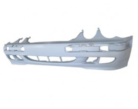 MERCEDES E CLASS- W210- 00/02; ÖN TAMPON KOYU GRİ(SİS/BAND DELİKLİ/FAR YIKAMASIZ/CLASSIC/ELEGANCE)TY