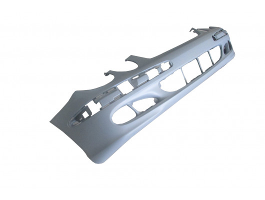 MERCEDES E CLASS- W211- 03/06; ÖN TAMPON KOYU GRİ (SİS DELİKLİ/FAR YIKAMASIZ)(CLASSIC/ELEGANCE)(TYG)