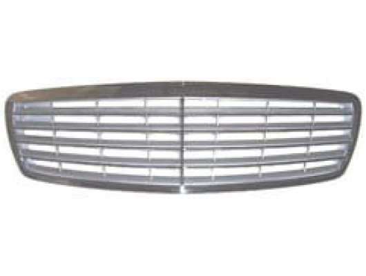 MERCEDES E CLASS- W211- 03/06; ÖN PANJUR NİKELAJ ÇERÇEVE/İÇ PETEK GÜMÜŞ GRİ (9ÇITALI)(ELEGANCE)(TYG)