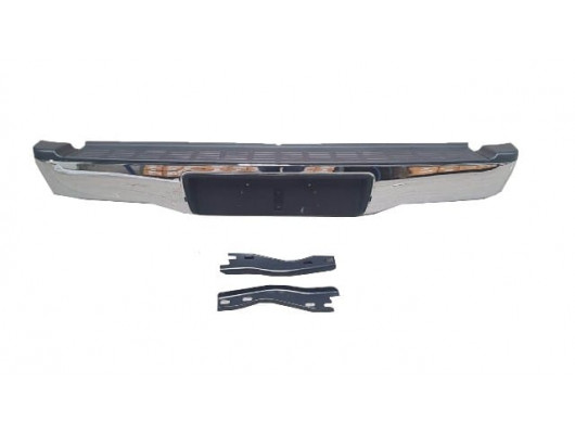 TOYOTA HILUX- PICK UP VIGO- 12/15; ARKA TAMPON NİKELAJLI (PLAKA TAKILAN TİP)(BAĞLANTI AYAKLI)FPI