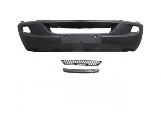 MERCEDES SPRINTER- 07/13; ÖN TAMPON SİYAH (SİS DLİKLİ/IZGARALI/BASAMAK PLASTİKLİ/ÇEKİ DEMİR KAPAKLI)