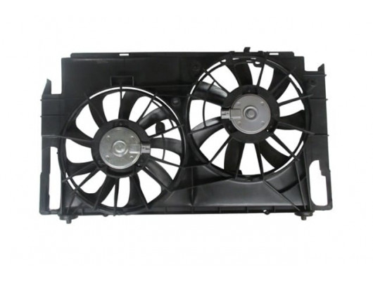 TOYOTA RAV4- 13/16; RADYATÖR VE KLİMA FAN DAVLUMBAZI KOMPLE ÇİFTLİ (MOTORLU)(9+7 KANAT) (ORİS)