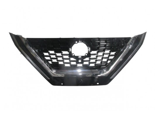 NISSAN QASHQAI- J12- 22/24; ÖN PANJUR SİYAH NİKELAJ ÇITALI KAMERA DELİKLİ (TYG)