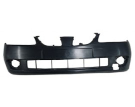 NISSAN ALMERA- N16- SD/HB- 04/06; ÖN TAMPON SİYAH (ASTARLI/SİS DELİKLİ/BANTSIZ TİP) (TYG)