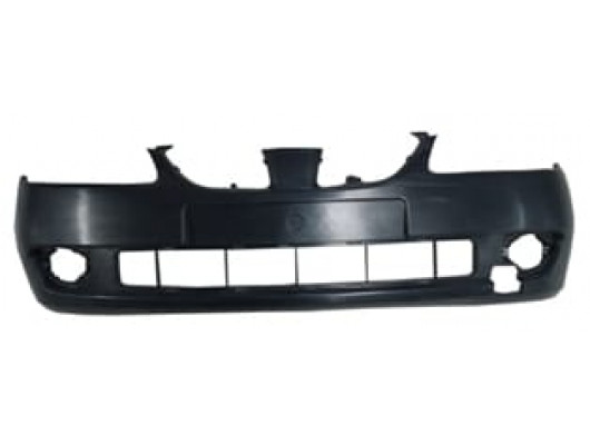 NISSAN ALMERA- N16- SD/HB- 04/06; ÖN TAMPON SİYAH (ASTARLI/SİS DELİKLİ/BANTSIZ TİP) (TYG)