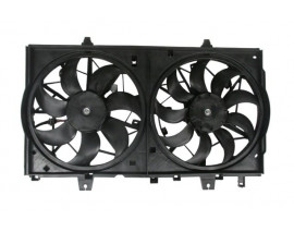 NISSAN X TRAIL- 13/16; RADYATÖR VE KLİMA FAN DAVLUMBAZI KOMPLE ÇİFTLİ (7+9 KANAT) (MOTORLU) (ORİS)