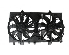 NISSAN X TRAIL- 17/21; RADYATÖR VE KLİMA FAN DAVLUMBAZI KOMPLE ÇİFTLİ (7+9 KANAT) (MOTORLU) (ORİS)