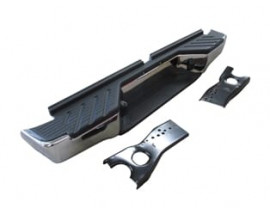 NISSAN SKYSTAR- PICK UP- ND22- 03/12; ARKA TAMPON (NİKELAJLI PLAKA LAMBALI/BAĞLANTI AYAKLI)(FPI)