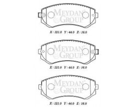 NISSAN PATROL- 03/05; ARKA FREN BALATASI (DİSK) (121X44X16) (DAIWA)