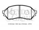 MAZDA 323- FAMILIA- 99/02; ÖN FREN BALATASI 1,4/1,6 (DİSK) (123X46,1X15) (DAIWA)