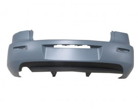 MAZDA 3- SD- 03/06; ARKA TAMPON GRİ (KARLIKLI/PLAKA/REFLEKTÖR DELİKLİ) (TYG)