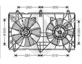 HONDA ACCORD- 03/08; RADYATÖR FAN DAVLUMBAZI VE KLİMA FAN DAVLUMBAZI (SPORT TİPİ) (TW)