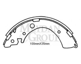 HONDA CIVIC- SD/HB- 92/95; ARKA FREN PABUCU (100X35) (DAIWA)
