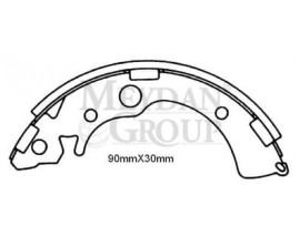 HONDA CIVIC- HB- 92/95; ARKA FREN PABUCU (90X30) (DAIWA)