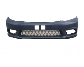 HONDA CIVIC- SD- 12/14; ÖN TAMPON PANJURLU SİYAH (SİS DELİKLİ/FAR YIKAMA DELİKSİZ)(MY)