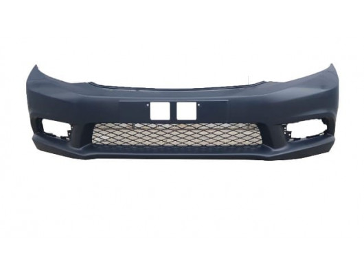 HONDA CIVIC- SD- 12/14; ÖN TAMPON PANJURLU SİYAH (SİS DELİKLİ/FAR YIKAMA DELİKSİZ)(MY)