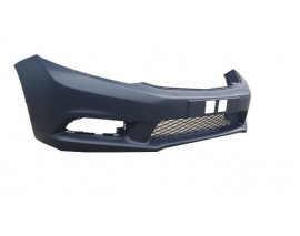 HONDA CIVIC- SD- 12/14; ÖN TAMPON PANJURLU SİYAH (SİS DELİKLİ/FAR YIKAMA DELİKSİZ)(MY)