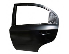 CHEVROLET AVEO- SD- 07/12; ARKA KAPI KOMPLE SOL (ÇELİK BARLI) SİYAH (TW)