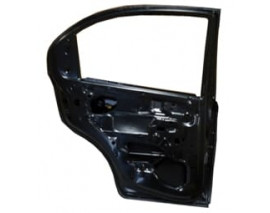 CHEVROLET AVEO- SD- 07/12; ARKA KAPI KOMPLE SOL (ÇELİK BARLI) SİYAH (TW)