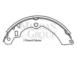 SUZUKI VITARA- 88/98; ARKA FREN PABUCU 3KAPI (110X34) (DAIWA)