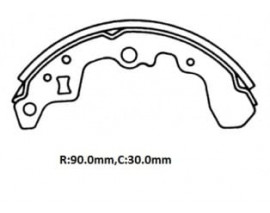 SUZUKI SWIFT- SD- 89/96; ARKA FREN PABUCU (90X30)(DAIWA)