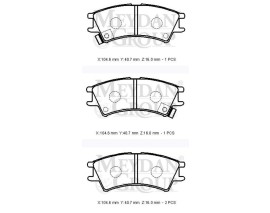 HYUNDAI ATOS- 98/03; ÖN FREN BALATASI (DİSK) (104,6X40,7X16) (DAIWA)