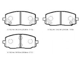 HYUNDAI I10- 08/11; ÖN FREN BALATASI (DİSK) (116,2X47,5X15,9) (DAIWA)