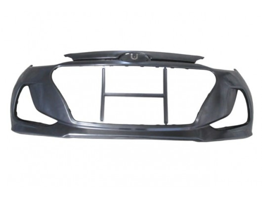 HYUNDAI I10- 16/19; ÖN TAMPON SİYAH (SİS/PANJUR DELİKİ) (TYG)