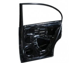 KIA RIO- III- 06/11; ARKA KAPI KOMPLE SAĞ SİYAH BAND DELİKLİ (SEDAN) ÇELİK BARLI (İCELİ)(TW)