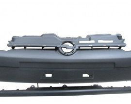 OPEL CORSA- C- 00/03; ÖN TAMPON SİYAH (PANJURA NİKELAJ TAKILAN) (TYG)