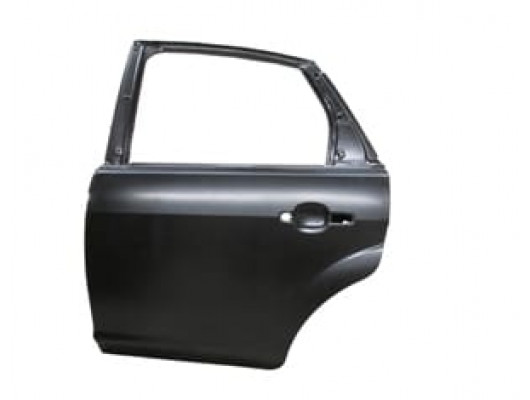 FORD FOCUS- SD/HB- 05/07; ARKA KAPI KOMPLE SOL SİYAH BAND DELİKSİZ (İCELİ/ÇEKOMASTİKLİ) (BFN)